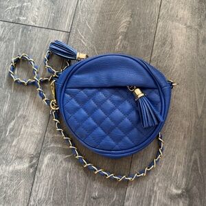 Urban Expressions Royal Blue Quilted Crossbody Bag
